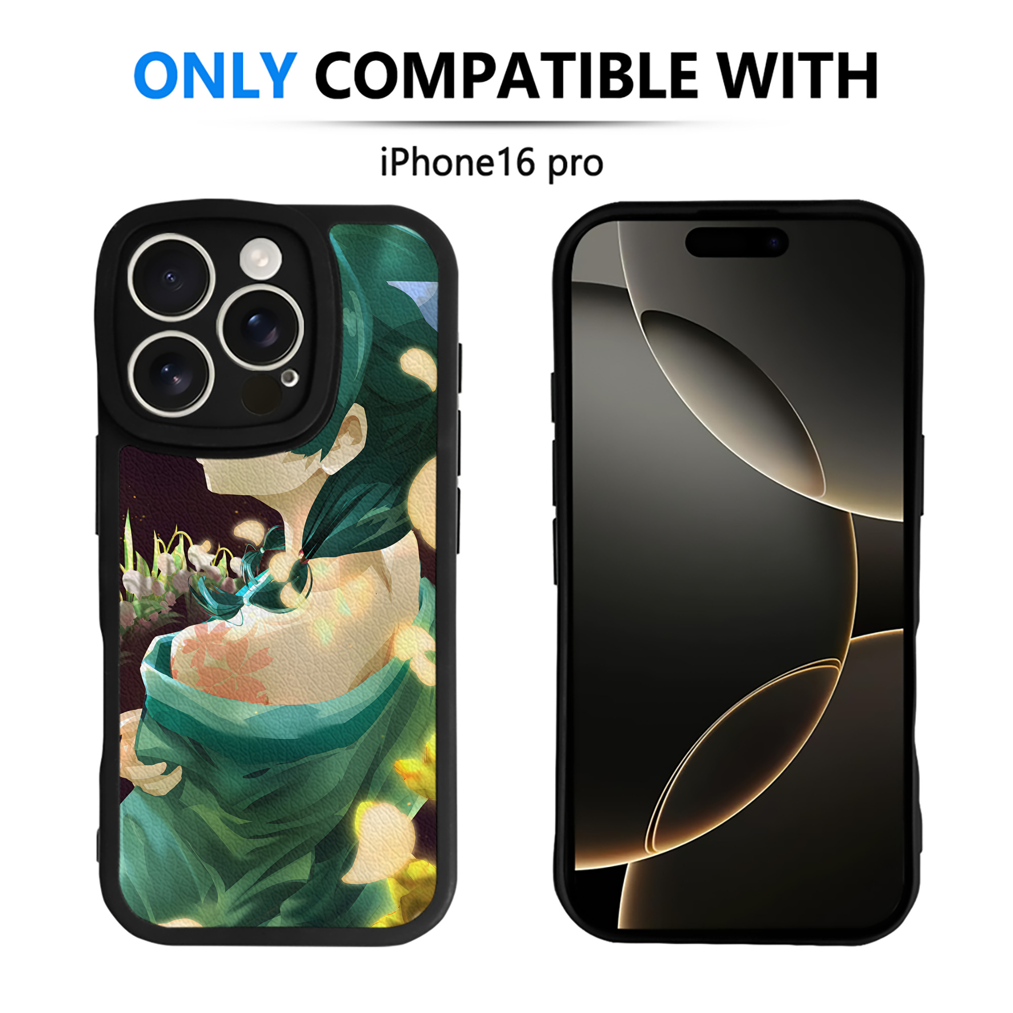 （画像用） 薬屋のひとりごと The Apothecary Diaries 【iPhone 16シリーズ対応】シリコンスマホケース（レザー調） 材質：シリコン